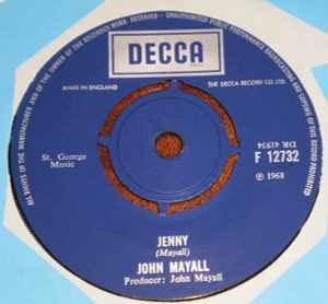 John Mayall - Jenny album cover