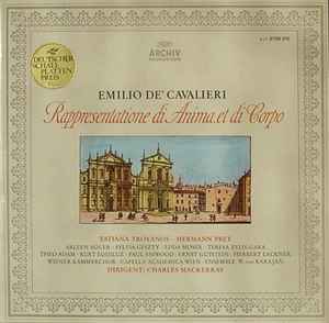 Emilio De' Cavalieri - Rappresentatione Di Anima, Et Di Corpo album cover