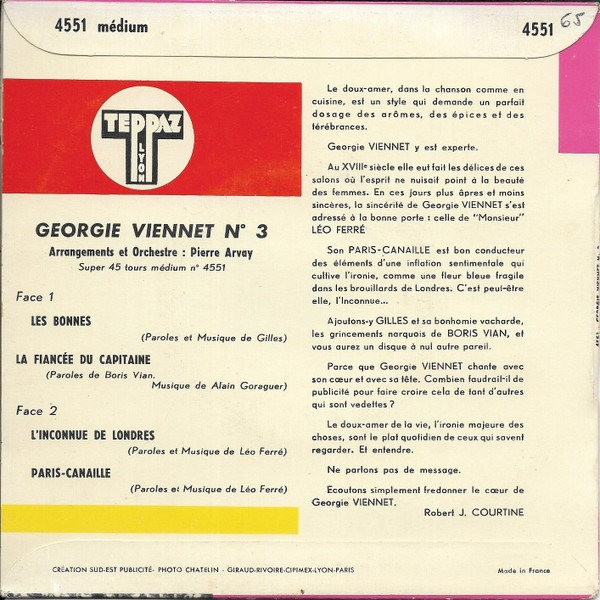 lataa albumi Georgie Viennet - Paris Canaille