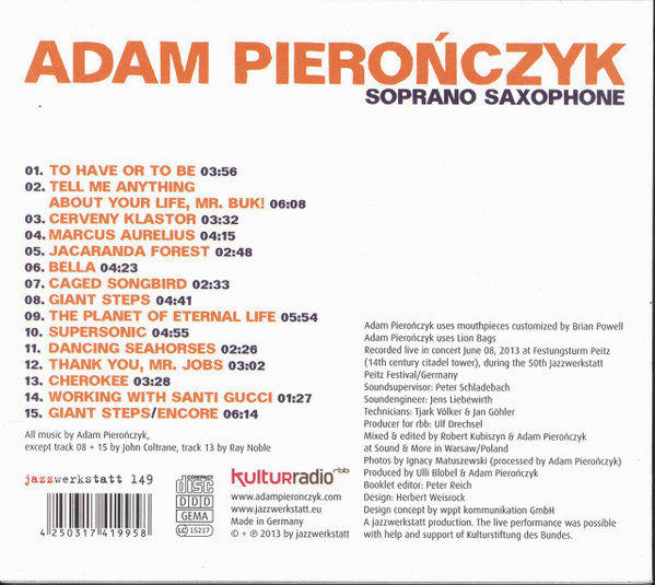 ladda ner album Adam Pierończyk - The Planet Of Eternal Life
