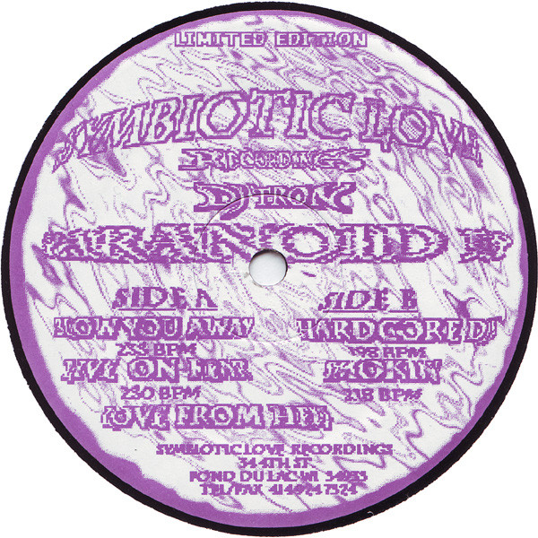 DJ Tron – Paranoid EP (1996, Vinyl) - Discogs