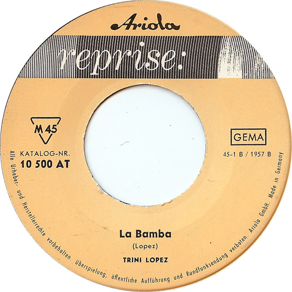 baixar álbum Trini Lopez - A me ri ca La Bamba