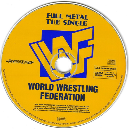 descargar álbum The World Wrestling Federation Superstars & Slam Jam - Full Metal The Single
