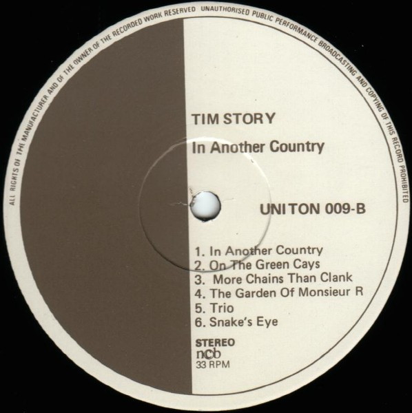 Tim Story - In Another Country | Uniton Records (U 009) - 4