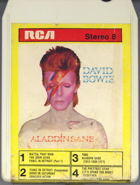 David Bowie – Aladdin Sane (1973, 8-Track Cartridge) - Discogs