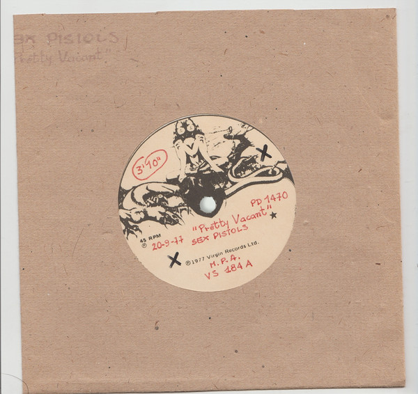 Sex Pistols Pretty Vacant 1977 Acetate Discogs 8615