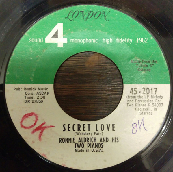 Ronnie Aldrich And His Two Pianos – Secret Love / Autumn Leaves