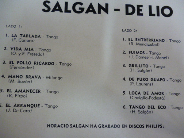 télécharger l'album Salgán, De Lío - Tanguero