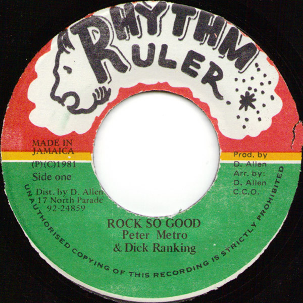 Peter Metro & Dick Ranking – Rock So Good (1981, Vinyl) - Discogs