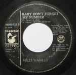 Cover of Baby Don't Forget My Number, 1988, Vinyl