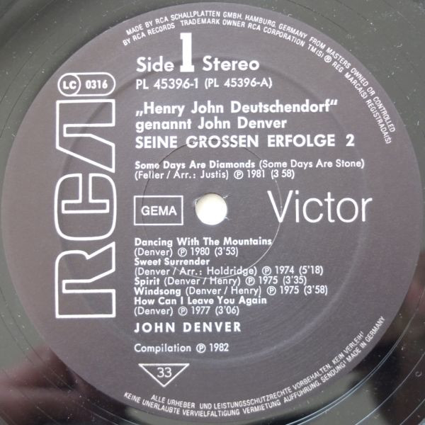 baixar álbum John Denver, Henry John Deutschendorf - Seine Großen Erfolge Vol II