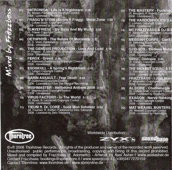 last ned album Frazzbass - 1000 Hardcore 5 Masters Of Darkness