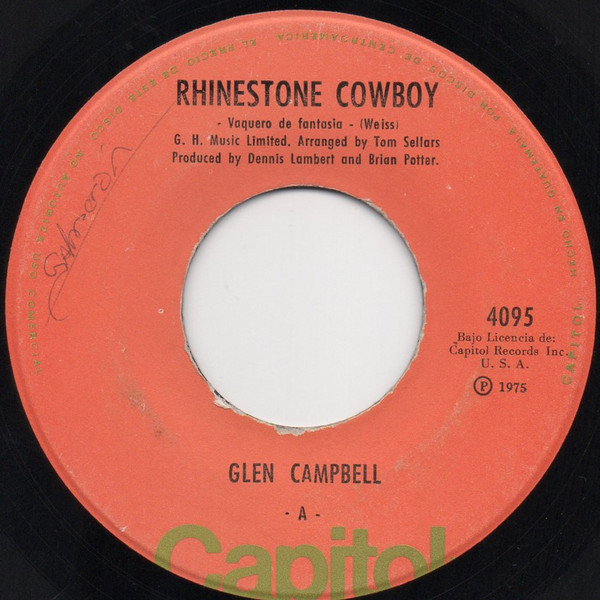 télécharger l'album Glen Campbell - Rhinestone Cowboy Vaquero De Fantasia Loveligth Luz De Amor