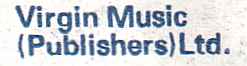 Virgin Music (Publishers) Ltd. on Discogs