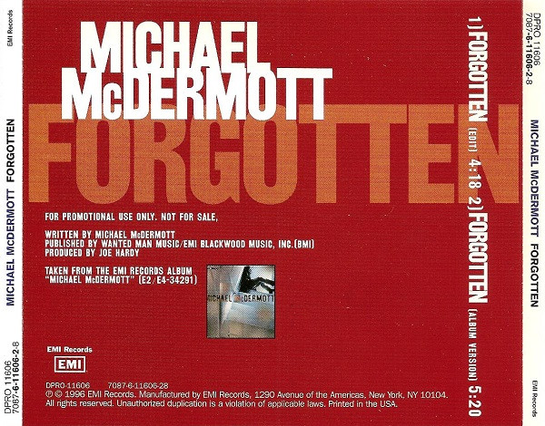 Album herunterladen Michael McDermott - Forgotten