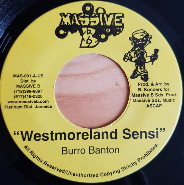 Burro Banton – Westmoreland Sensi (1995, Vinyl) - Discogs