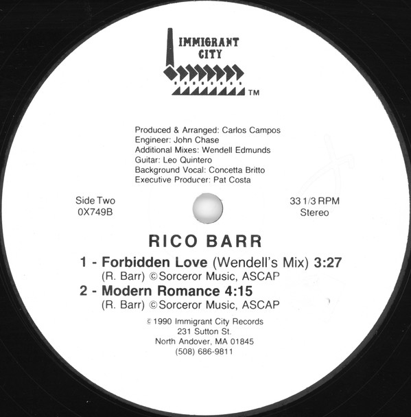 télécharger l'album Rico Barr - Forbidden Love