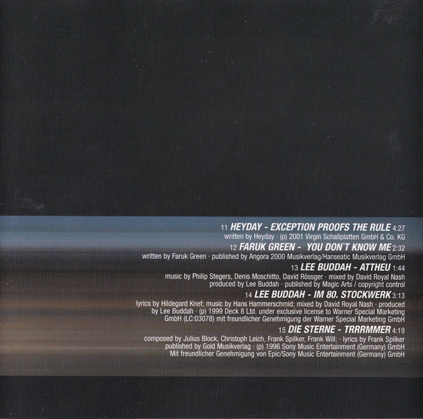 ladda ner album Various - Nichts Bereuen Original Soundtrack