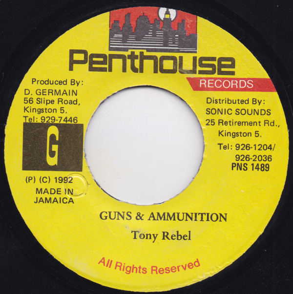 descargar álbum Tony Rebel - Guns Ammunition