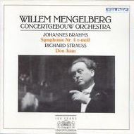 descargar álbum Willem Mengelberg, Concertgebouw Orchestra Johannes Brahms Richard Strauss - Symphonie Nr 4 E moll Don Juan