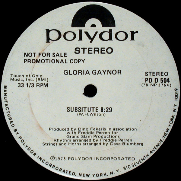 baixar álbum Gloria Gaynor - Subsitute