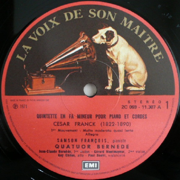 Album herunterladen César Franck, Samson François Et Le Quatuor Bernède - Quintette Pour Piano Et Cordes