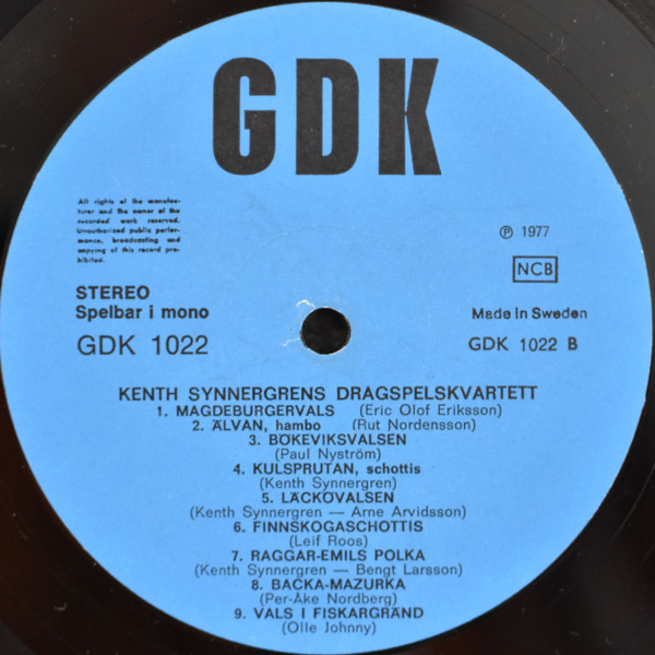 lataa albumi Kenth Synnergrens Kvartett - Kenth Synnergrens Dragspelskvartett