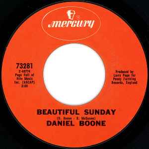 Daniel Boone – Beautiful Sunday (1972, Pitman Pressing, Vinyl