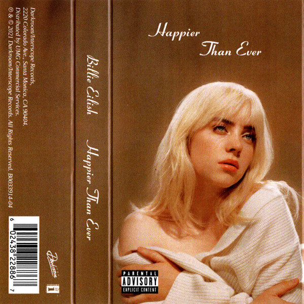 Billie Eilish – Happier Than Ever (2021, Pink, Cassette) - Discogs