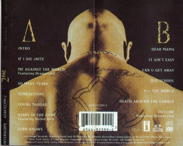 2Pac – Me Against The World (2020, 180 gram, Vinyl) - Discogs