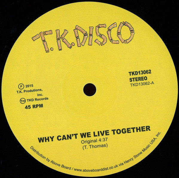 Timmy Thomas – Why Can't We Live Together (2016, Vinyl) - Discogs