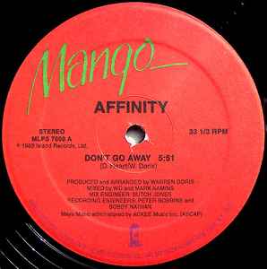 Affinity (2) - Don't Go Away album cover