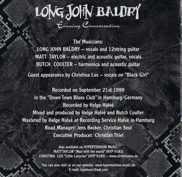Album herunterladen Long John Baldry - Evening Conversation