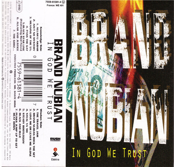 Brand Nubian – In God We Trust (1992, Cassette) - Discogs