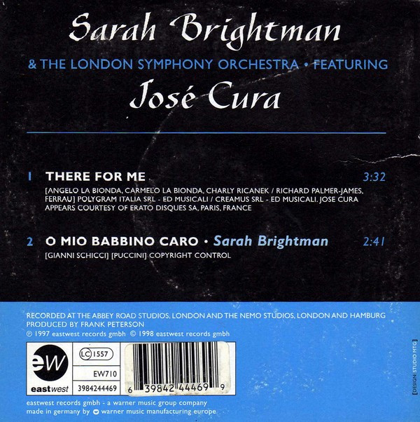 last ned album Sarah Brightman & The London Symphony Orchestra Featuring José Cura - There For Me