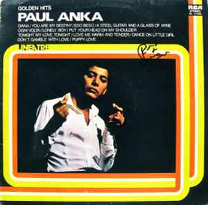 Paul Anka - Golden Hits album cover