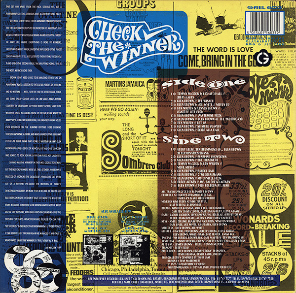 Album herunterladen Download Glen Brown - Check The Winner The Original Pantomine Instrumental Collection 1970 74 album