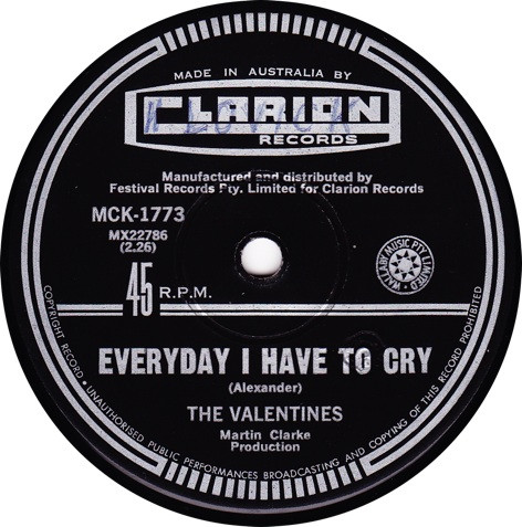 descargar álbum The Valentines - Everyday I Have To Cry