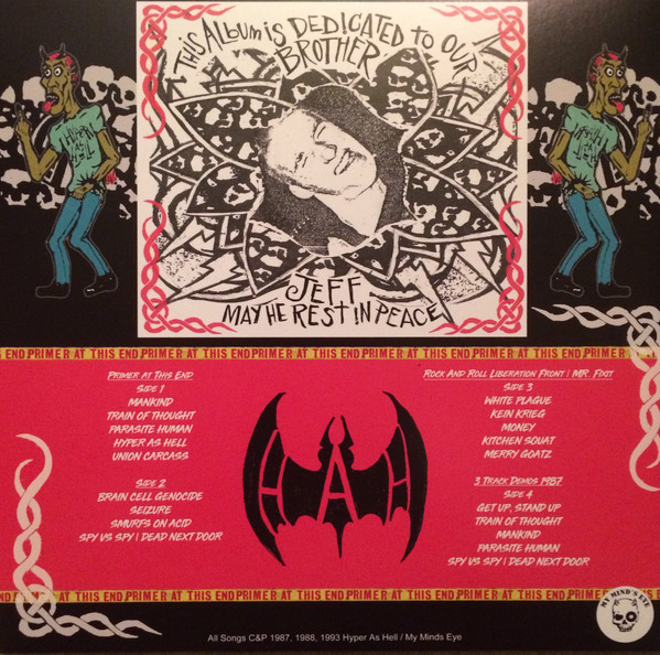 baixar álbum Hyper As Hell - Primer At This End Rock And Roll Liberation Front Mr Fixit Demos 1987