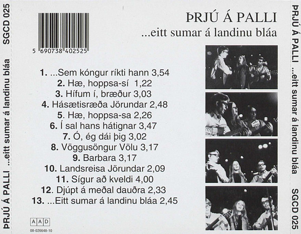 ladda ner album Þrjú Á Palli - Eitt Sumar Á Landinu Bláa