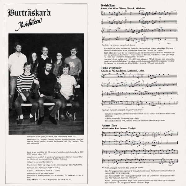 descargar álbum Burträskar'a - Kwirhöken