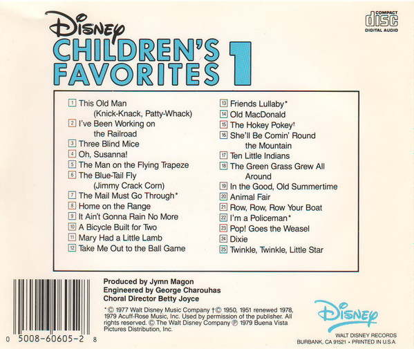 baixar álbum Larry Groce And The Disneyland Children's SingAlong Chorus - Disney Childrens Favorites 1