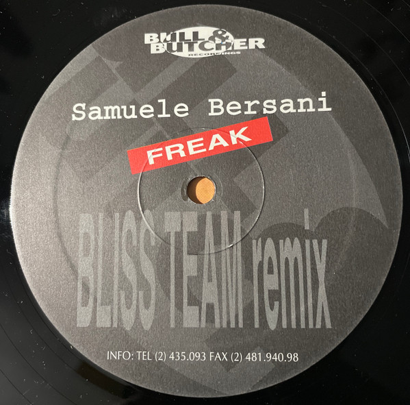 last ned album Samuele Bersani - Freak Bliss Team Remix