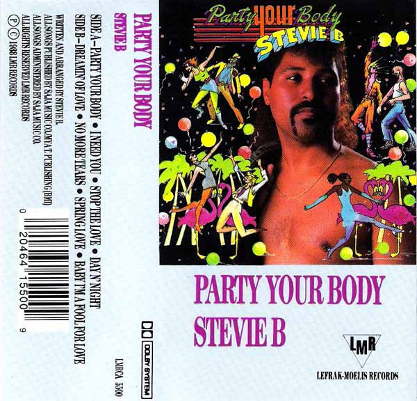 Stevie B – Party Your Body (1988, SR, White Shell, Dolby System