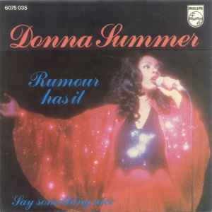 Donna Summer - Rumour Has It album cover