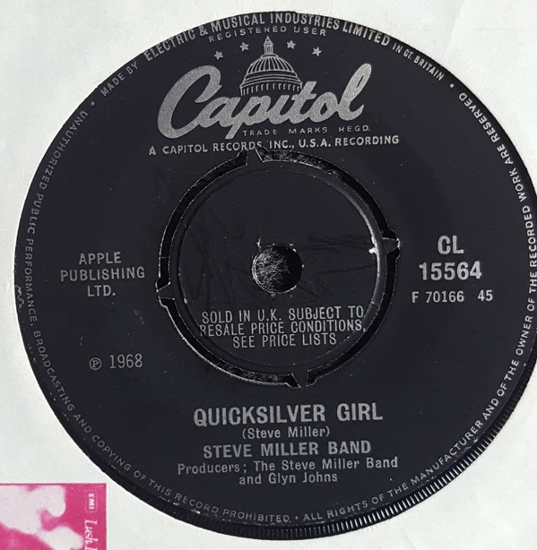 descargar álbum Steve Miller Band - Living In The USA Quicksilver Girl