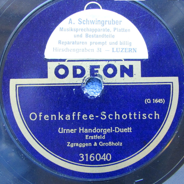 descargar álbum Urner HandorgelDuett Erstfeld Zgraggen & Großholz - Der Urner Föhn Ofenkaffee Schottisch