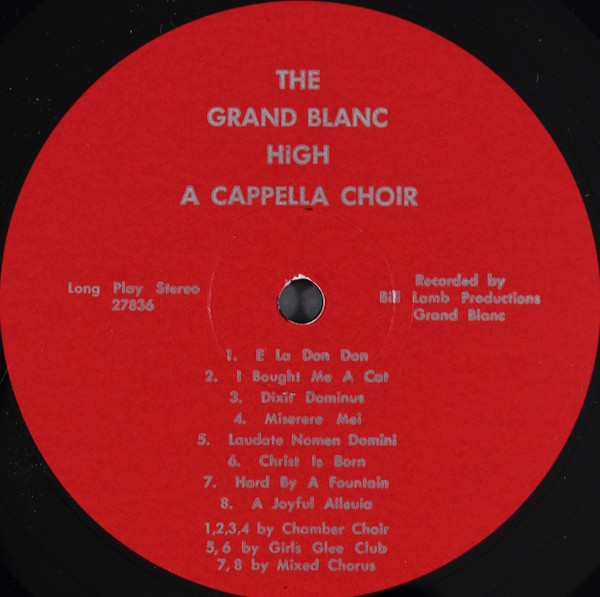 last ned album Grand Blanc High School Acapella Choir - Grand Blanc High School Acapella Choir