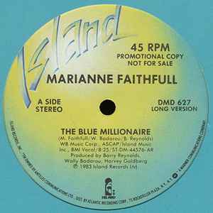 Marianne Faithfull - The Blue Millionaire album cover