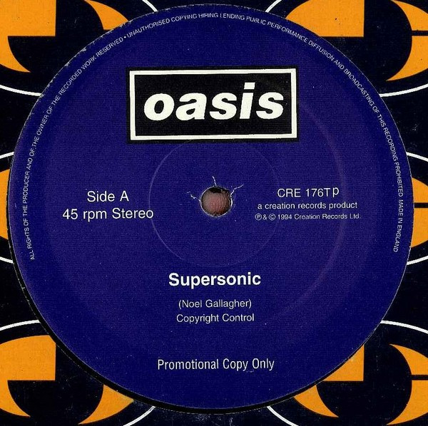 Oasis – Supersonic (1994, Vinyl) - Discogs